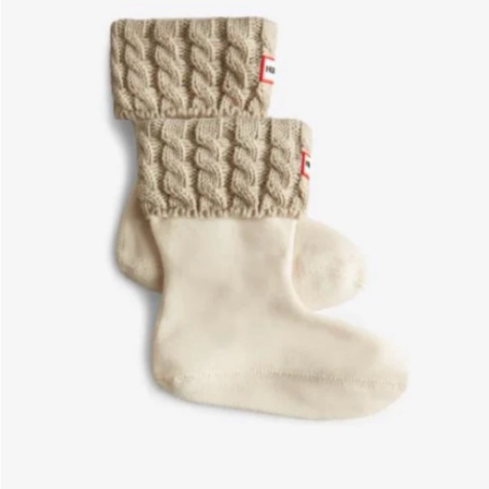 NIB Hunter Kids Boot Socks Greige Size XS (5-7)